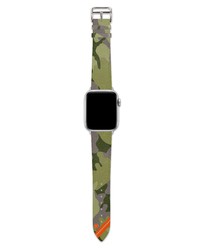 Olive Print Leather Watch