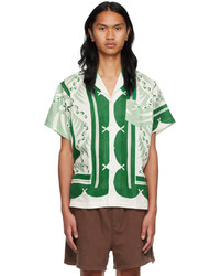 Bode Green Prairie Willow Shirt