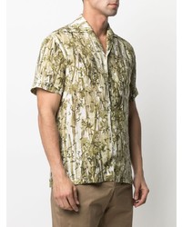 Lardini Botanical Print Hawaiian Shirt