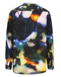 Shanghai Tang Abstract Print Long Sleeve Shirt