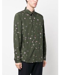PS Paul Smith Etched Moons Printed Shirt