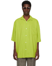 Acne Studios Green Printed Shirt