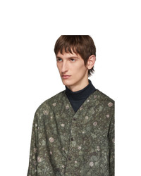 Lemaire Green Sunspel Edition V Neck Shirt