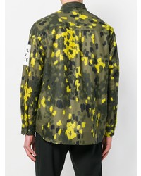 Oamc Patch Detail Camouflage Shirt