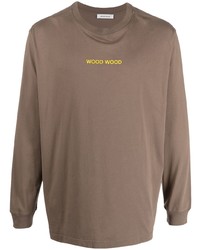 Wood Wood Graphic Print Long Sleeve T Shirt
