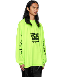 Balenciaga Green Acid Arab Edition Long Sleeve T Shirt