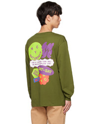Saturdays Nyc Green Snyc Sticker Pack Long Sleeve T Shirt