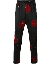 MSGM Floral Print Straight Trousers