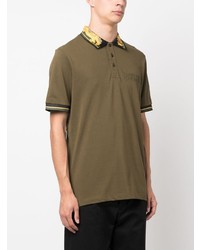 VERSACE JEANS COUTURE Baroque Pattern Polo Shirt