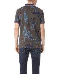 Paul Smith Ps By Floral Print Regular Fit Polo