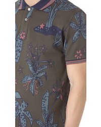 Paul Smith Ps By Floral Print Regular Fit Polo