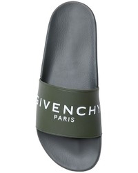 Givenchy Logo Printed Rubber Slide Sandals