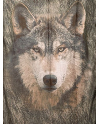 Etro Modal Cashmere Wolf Printed Scarf