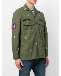 As65 Star Print Army Jacket