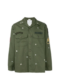 As65 Star Print Army Jacket