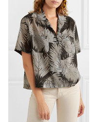 James Perse Printed Cotton Voile Shirt