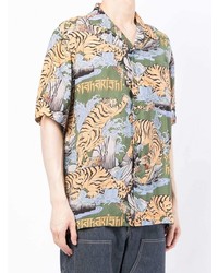 Maharishi All Over Tiger Print Shirt