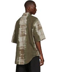 Labrum Brown Green De Short Sleeve Shirt