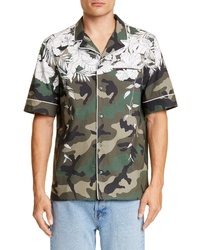 Valentino Camo Floral Camp Shirt, $995 | Nordstrom | Lookastic