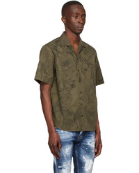 DSQUARED2 Khaki Cotton Shirt