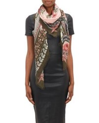 Givenchy Birds Of Paradise Peonies Chain Scarf