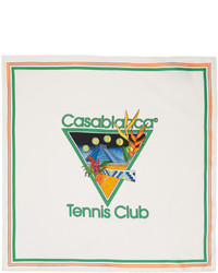Casablanca White Tennis Club Icon Medium Scarf