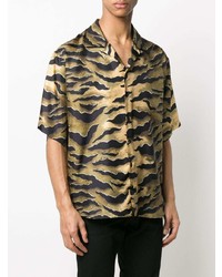 DSQUARED2 Tiger Print Silk Shirt