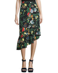 Olive Print Skirt