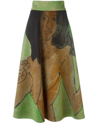 Christopher Kane Body Print Midi Skirt