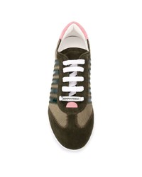 DSQUARED2 Striped Logo Sneakers