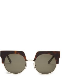 Marni Graphic Round Frame Sunglasses
