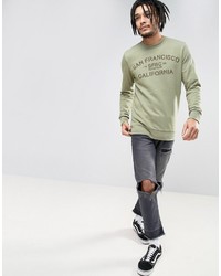 Esprit Crew Neck Sweatshirt With San Fran Print
