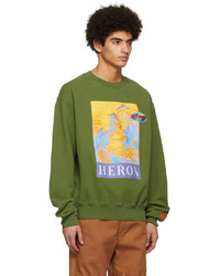 Heron Preston Green Cotton Sweatshirt