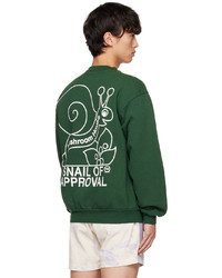 Online Ceramics Green Eat Mushrooms Sweatshirt