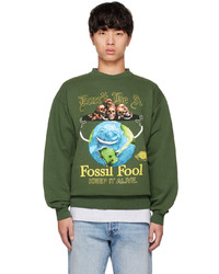 Online Ceramics Green Fossil Fool Sweatshirt