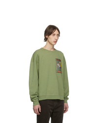 Schnaydermans Green Oversized Well Pressed Pete Sweatshirt