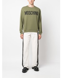Moschino Logo Print Jersey Sweatshirt