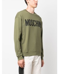 Moschino Logo Print Jersey Sweatshirt
