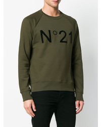N°21 N21 Contrast Logo Sweatshirt