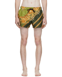 Versace Underwear Green Medusa Renaissance Short Swim Shorts