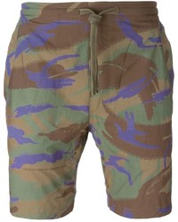 MHI Maharishi Camouflage Print Swim Shorts