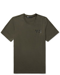 Y-3 Printed Cotton Jersey T Shirt