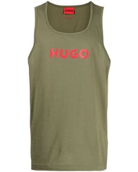 Hugo Logo Print Sleeveless Tank Top