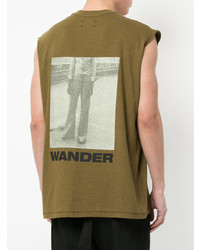 Song For The Mute Wander Dad Printed Oversized Vest