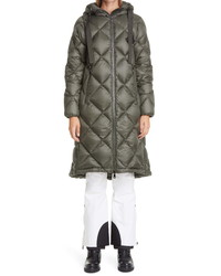 Moncler Duroc Water Resistant Hooded Lightweight Down Puffer Coat