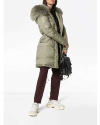 Mr & Mrs Italy Rosemary Raccoon Med Feather Down Puffer Coat