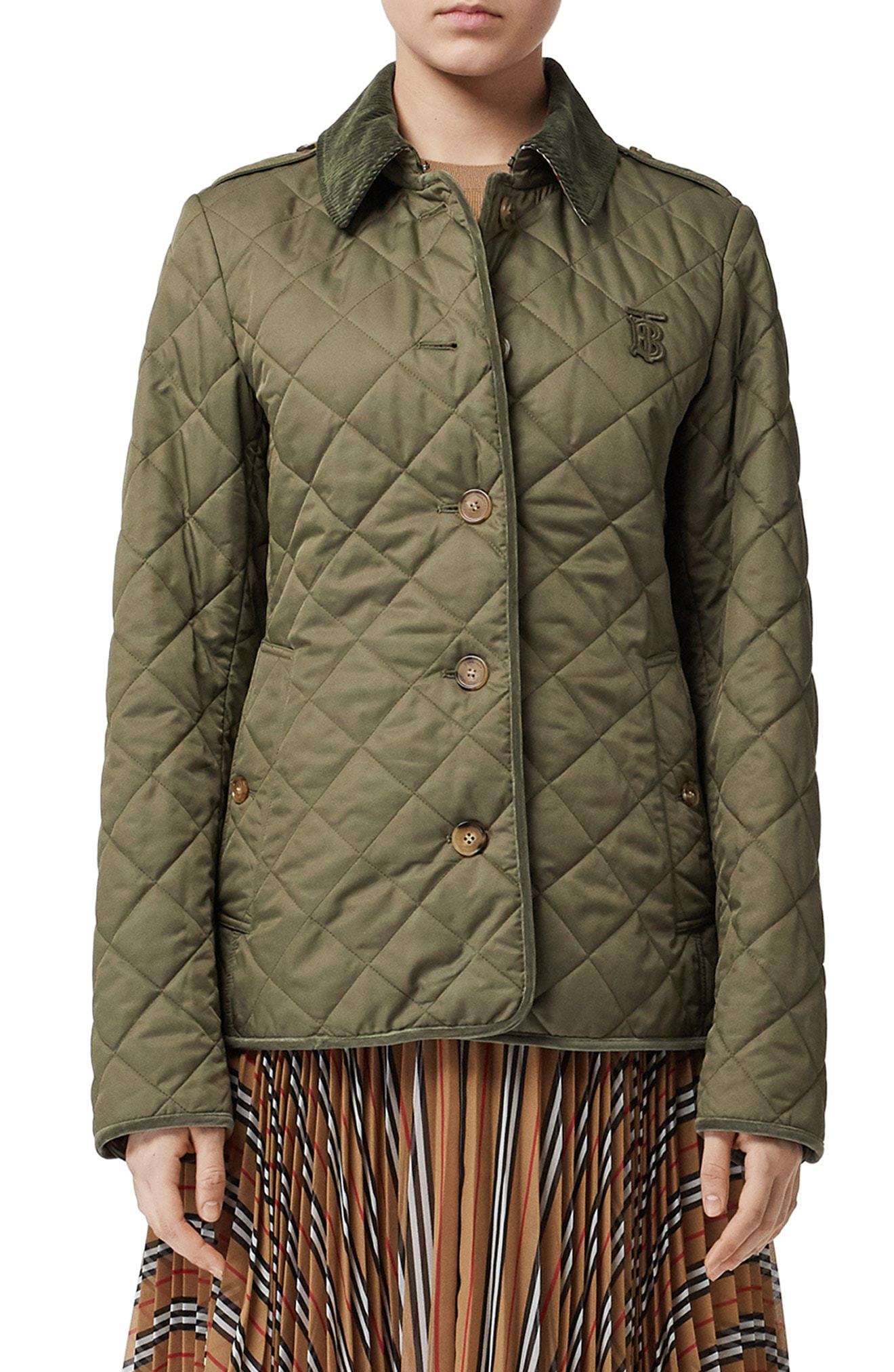 Burberry Fernhill Frankby Monogram Quilted Jacket, $750 | Nordstrom |  Lookastic