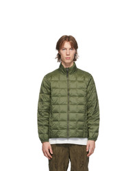 TAION Green Down Basic High Neck Puffer Jacket