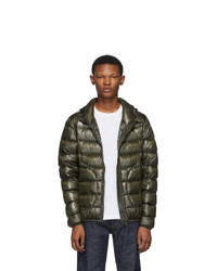 Herno Green Down Hooded Jacket