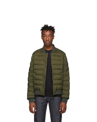 Herno Green Down Laviatore Bomber Jacket